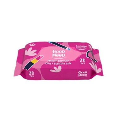 دستمال مرطوب آرايشي 20 برگ پوست خشك گودمود