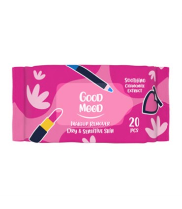 دستمال مرطوب آرايشي 20 برگ پوست خشك گودمود