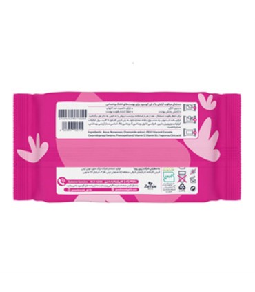 دستمال مرطوب آرايشي 20 برگ پوست خشك گودمود