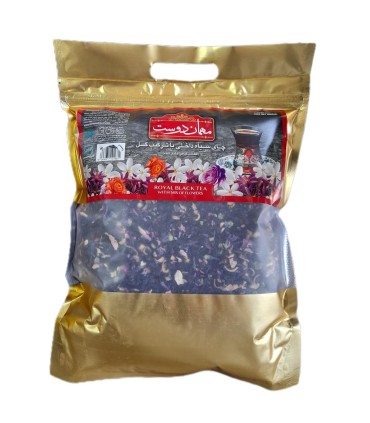 چاي ايراني 450 گرم با گل محمدي مهماندوست