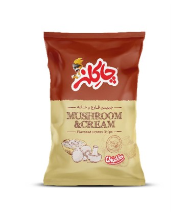 چيپس قارچ و خامه چاكلز