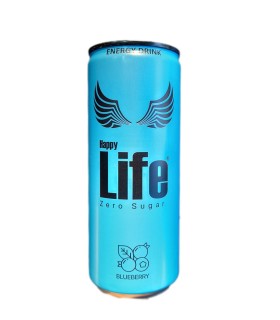 نوشيدني انرژي زا 250 ميل رژيمي بلوبري هپي لايف