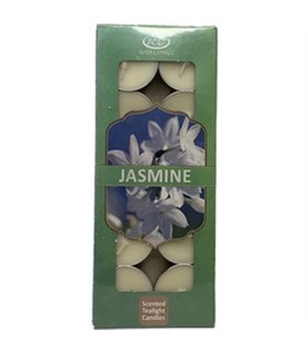 شمع 10 عددي وارمر رنگي معطر گل ياسمن