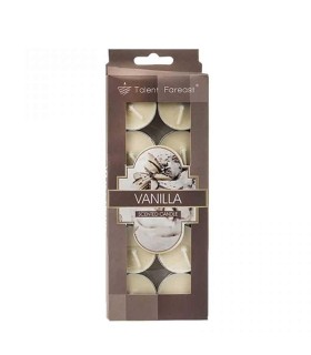 شمع 10 عددي وارمر رنگي معطر وانيل