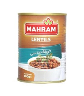 كنسرو 400 گرم عدسي مهرام