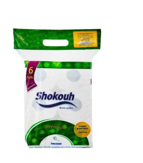 دستمال كاغذي دلسي 6 رول شكوه