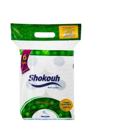 دستمال كاغذي دلسي 6 رول شكوه