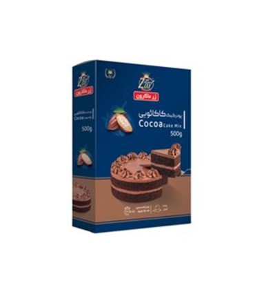 پودر كيك 500 گرم كاكائو زر