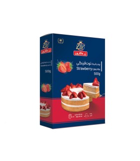 پودر كيك 500 گرم توت فرنگي زر