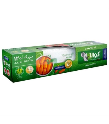 كيسه فريزر 120 عددي رول جعبه كريستال كوالا