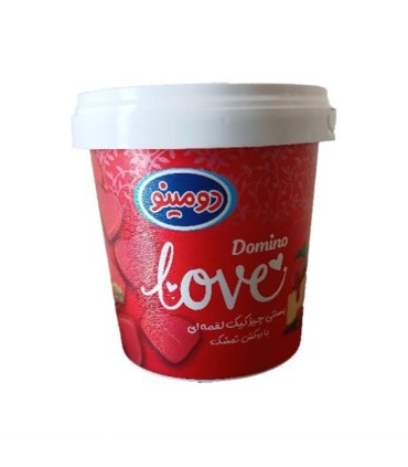 بستني چيز كيك لقمه اي توت فرنگي دومينو