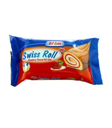 كيك رولتي 70 گرم توت فرنگي آدرين