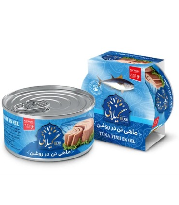 تن ماهي 180 گرم ساده گيلاني