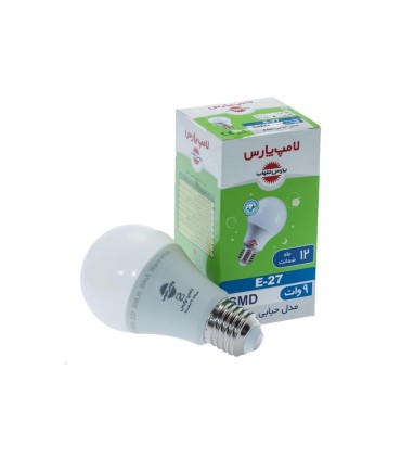 لامپ اس ام دي 9 وات  مهتابي پارس شهاب