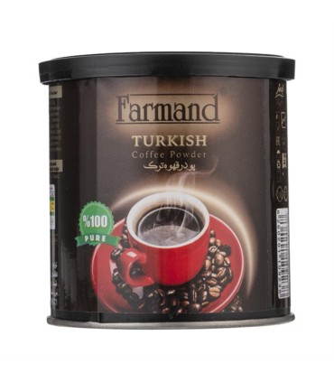 پودر قهوه 100 گرم قوطي فلزي فرمند