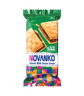 بيسكويت 50 گرم NOVANKO كرم كاكائو نظري