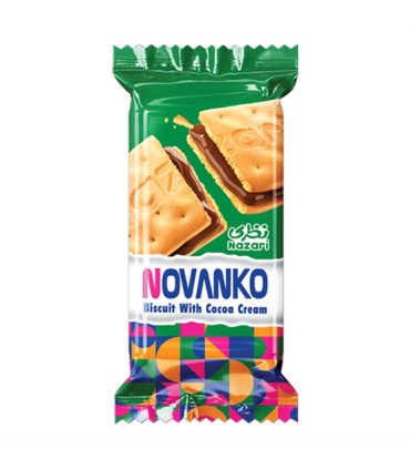 بيسكويت 50 گرم NOVANKO كرم كاكائو نظري