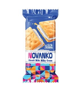بيسكويت 50 گرم NOVANKO كرم شيري نظري