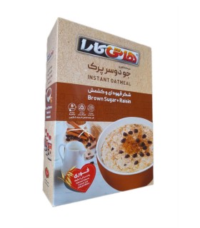 غلات صبحانه 200 گرم جعبه شكر قهوه اي و كشمش هاتي كارا