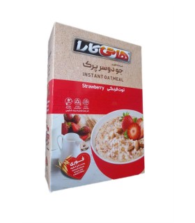 غلات صبحانه 200 گرم جعبه توت فرنگي و بادام هاتي كارا