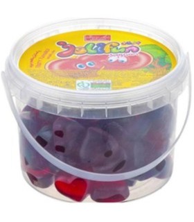 پاستيل 300 گرم ظرف قلب جلي فان شيرين عسل