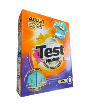 پودر لباسشويي 600 گرم ماشين پريميوم ALL in 1 تست