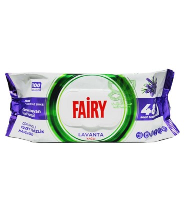 دستمال مرطوب سطوح چند منظوره 100 برگ لاوندر فيري