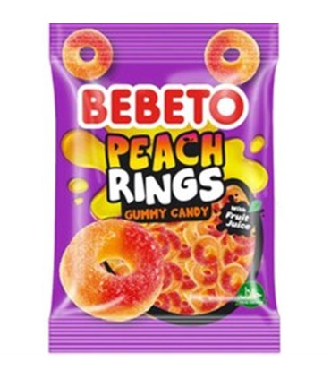 پاستيل 80 گرم حلقه شكري BEBETO