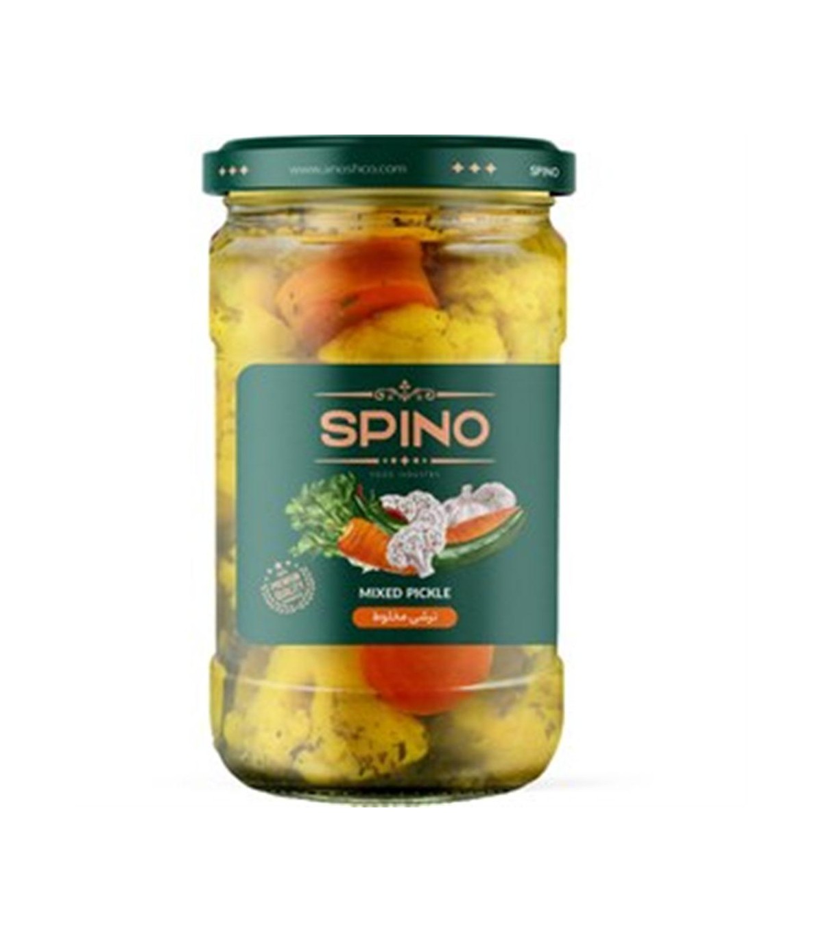 ترشي 670 گرم  مخلوط SPINO