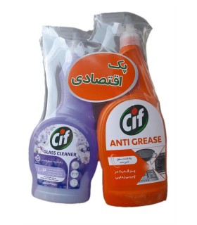 پك تخفيفي شيشه شو + اسپري آشپزخانه سيف