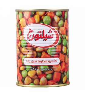 كنسرو 400 گرم مخلوط سبزيجات شيلتون