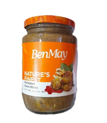 زيتون پرورده 360 گرم بن ماي