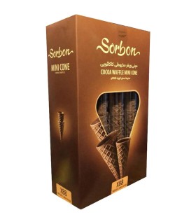 نان بستني ميني ويفر 280 گرم مخروطي كاكائو سوربن