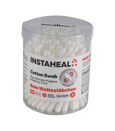 گوش پاك كن 100 عددي استوانه كريستال INSTAHEAL