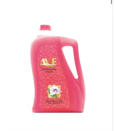 مايع دستشويي 4 ليتر صورتي حاوي آلوئه ورا اوه