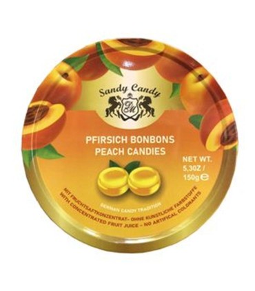 آبنبات 150 گرم قوطي هلو سندي