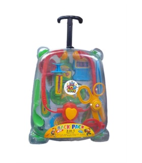 اسباب بازي ست كوله پزشكي چرخ دار