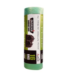 كيسه زباله (85*70) رولي 16 برگي سبز داركوب