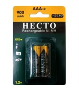 باطري نيم قلم 2 عددي شارژي HECTO 900mAh