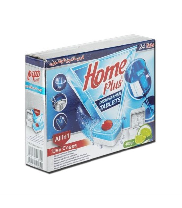 قرص ماشين ظرفشويي 24 عددي (قيمت قديم انقضاء 1405/08) هوم پلاس