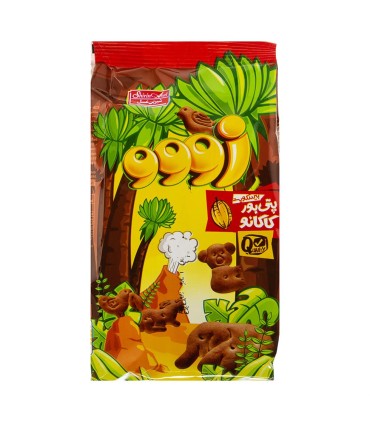 بيسكويت 60 گرم كاكائو باغ وحش شيرين عسل