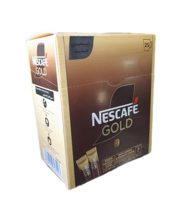 قهوه فوري گلد (25 عددي) (قيمت قديم انقضاء 1405/06/18) نسكافه