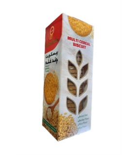 بيسكويت 370 گرم چندغله جعبه ساقه طلايي مينو