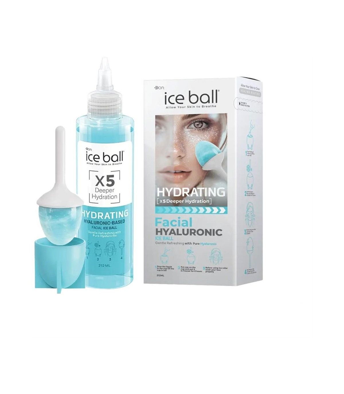 ژل آبرسان 212 ميل هيدروتونيك صورت ice ball