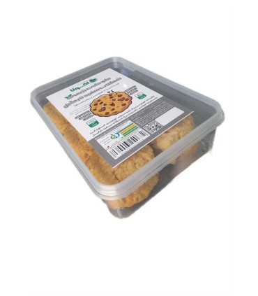 شيريني رژيمي 250 گرم كوكي شكلات سفيد و نارگيل اكولا