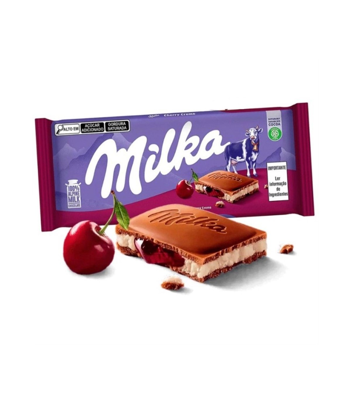 شكلات 100 گرم كرم آلبالو Milka