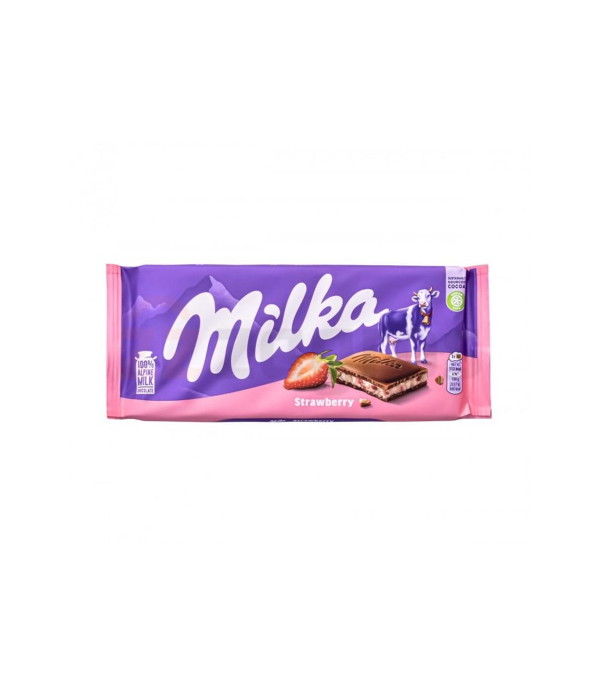 شكلات 100 گرم توت فرنگي Milka