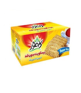 بيسكويت 350 گرم وانيل با تزئين كنجد بدون قند كامور