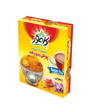 پولكي 150 گرم زعفراني بدون قند كامور