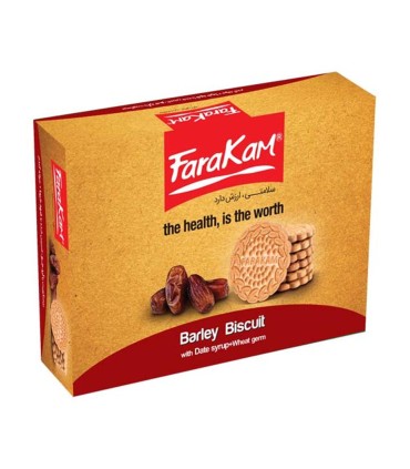 بيسكويت 500 گرم جوانه گندم با شهد خرما فراكام كامور